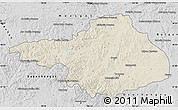 Shaded Relief Map of Arhangay, desaturated