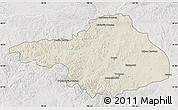 Shaded Relief Map of Arhangay, lighten, semi-desaturated