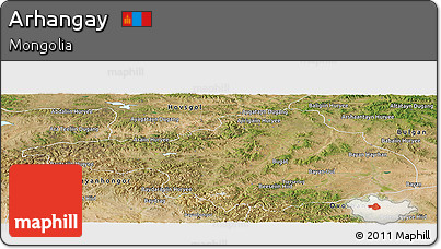 Satellite Panoramic Map of Arhangay