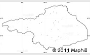 Blank Simple Map of Arhangay, cropped outside, no labels
