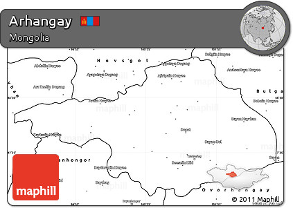 Blank Simple Map of Arhangay