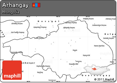 Blank Simple Map of Arhangay