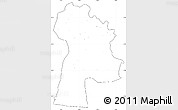 Blank Simple Map of Bayanhongor, cropped outside, no labels