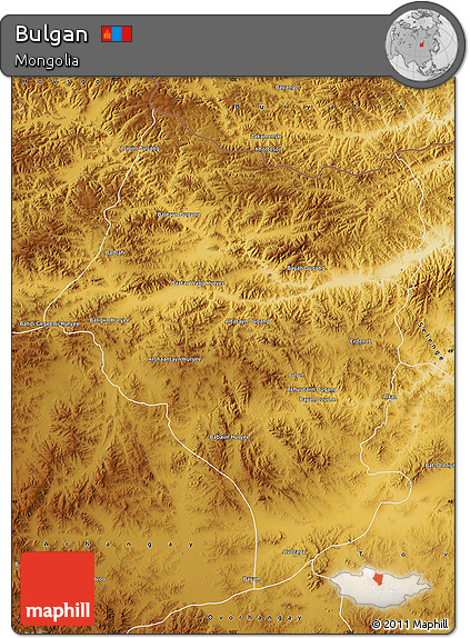 Physical Map of Bulgan