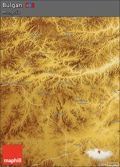 Physical Map of Bulgan