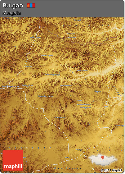 Physical Map of Bulgan