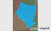 Political Map of Bulgan, darken, semi-desaturated