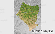 Satellite Map of Bulgan, lighten, desaturated