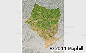 Satellite Map of Bulgan, lighten, semi-desaturated