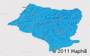 Political Panoramic Map of Bulgan, cropped outside