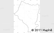 Blank Simple Map of Bulgan, cropped outside, no labels