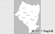 Gray Simple Map of Bulgan, single color outside