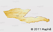 Physical Panoramic Map of Dornod, cropped outside