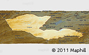 Physical Panoramic Map of Dornod, darken