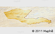 Physical Panoramic Map of Dornod, lighten