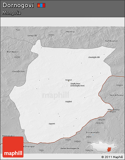 Gray 3D Map of Dornogovi