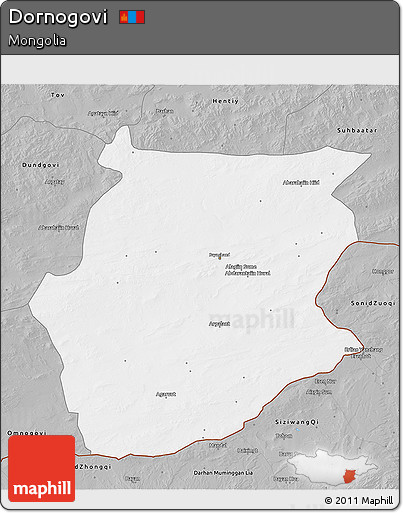 Gray 3D Map of Dornogovi