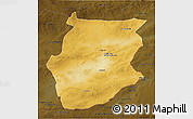 Physical 3D Map of Dornogovi, darken