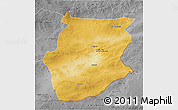 Physical 3D Map of Dornogovi, desaturated