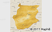 Physical 3D Map of Dornogovi, shaded relief outside