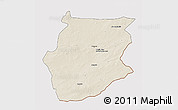 Shaded Relief 3D Map of Dornogovi, cropped outside