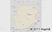 Shaded Relief 3D Map of Dornogovi, desaturated
