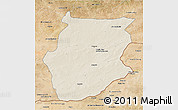 Shaded Relief 3D Map of Dornogovi, satellite outside