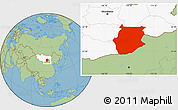 Savanna Style Location Map of Dornogovi, highlighted country