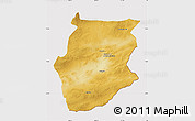 Physical Map of Dornogovi, cropped outside