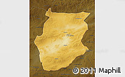 Physical Map of Dornogovi, darken