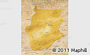 Physical Map of Dornogovi, satellite outside