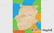 Satellite Map of Dornogovi, political outside