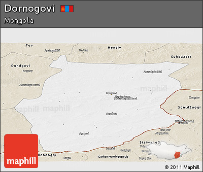 Classic Style Panoramic Map of Dornogovi