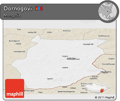 Classic Style Panoramic Map of Dornogovi