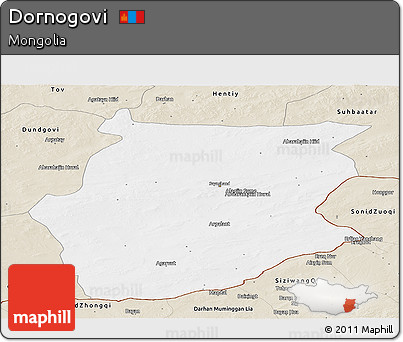 Classic Style Panoramic Map of Dornogovi