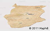 Satellite Panoramic Map of Dornogovi, cropped outside
