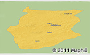 Savanna Style Panoramic Map of Dornogovi, single color outside
