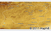 Physical 3D Map of Dundgovi