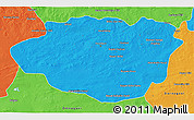 Political 3D Map of Dundgovi