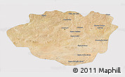Satellite 3D Map of Dundgovi, cropped outside