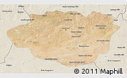 Satellite 3D Map of Dundgovi, shaded relief outside