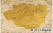 Physical Map of Dundgovi, satellite outside