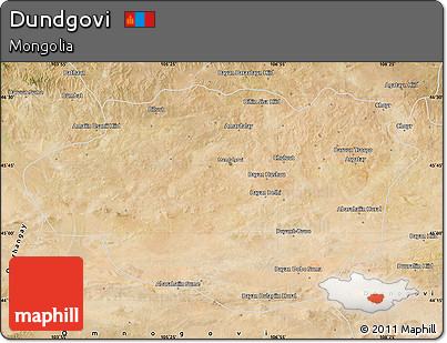 Satellite Map of Dundgovi
