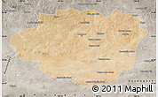 Satellite Map of Dundgovi, semi-desaturated