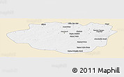 Classic Style Panoramic Map of Dundgovi, single color outside