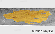 Physical Panoramic Map of Dundgovi, desaturated