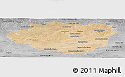 Satellite Panoramic Map of Dundgovi, desaturated
