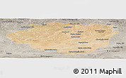 Satellite Panoramic Map of Dundgovi, semi-desaturated