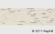 Shaded Relief Panoramic Map of Dundgovi