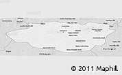 Silver Style Panoramic Map of Dundgovi